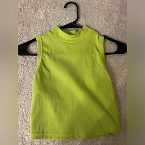 Lime green Shein crop top